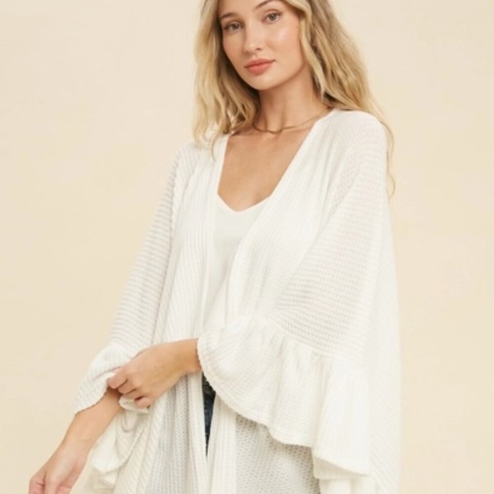 FINAL PIECES!!! ($16) Ruffle Hem Cardigan - Picture 6 of 8